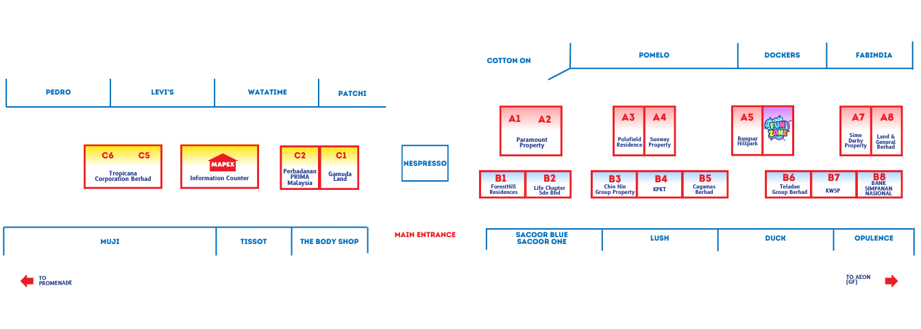 booth layout mapex